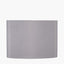 Mia 30cm Steel Grey Oval Silk Mix Lampshade