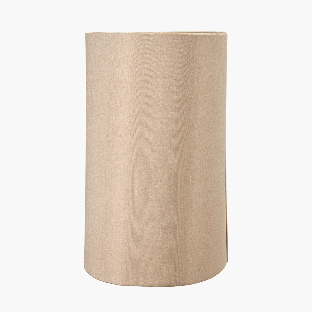 Mia 30cm Taupe Oval Silk Mix Lampshade