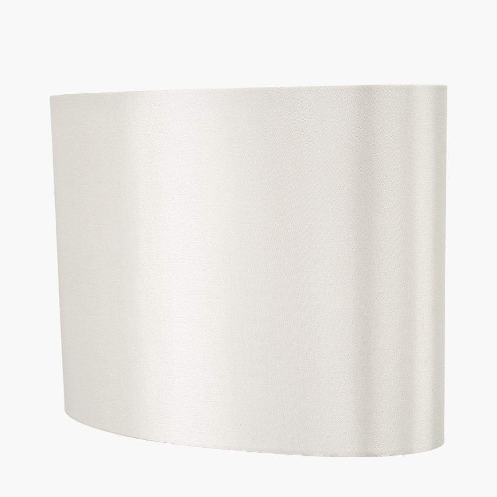 Mia 35cm Cream Oval Silk Mix Lampshade
