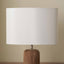 Mia 35cm Cream Oval Silk Mix Lampshade