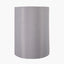 Mia 35cm Steel Grey Oval Silk Mix Lampshade
