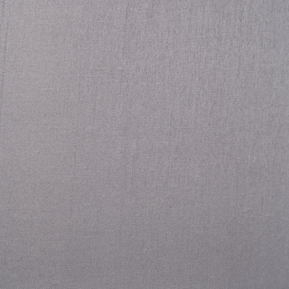 Mia 35cm Steel Grey Oval Silk Mix Lampshade