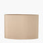 Mia 35cm Taupe Oval Silk Mix Lampshade