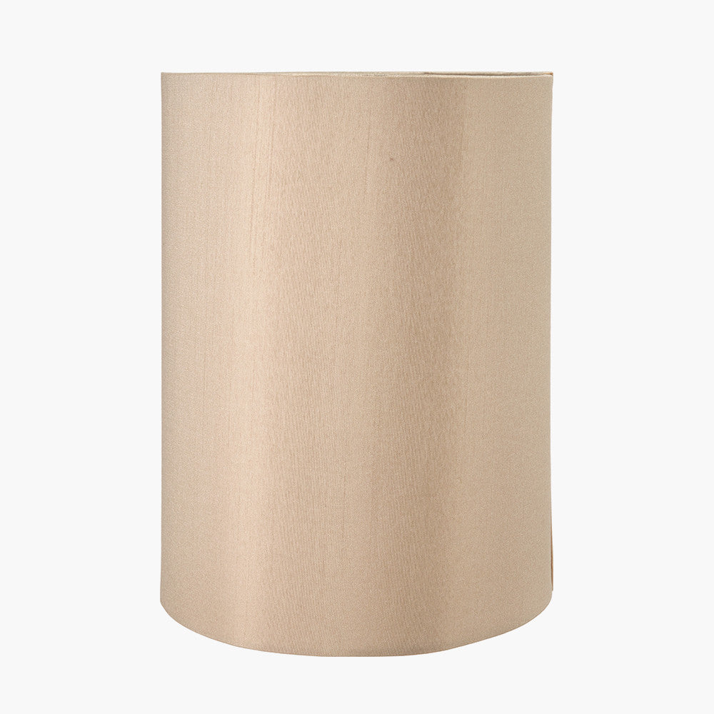Mia 35cm Taupe Oval Silk Mix Lampshade