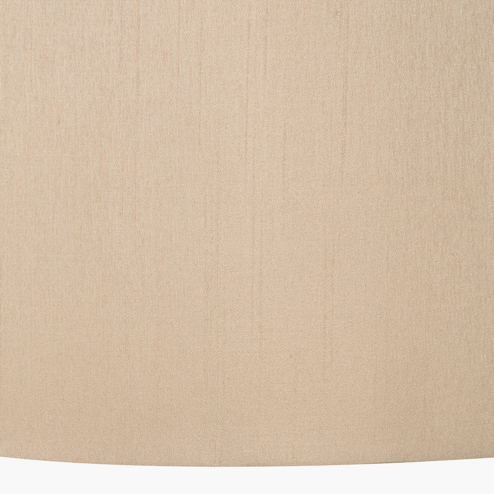 Mia 35cm Taupe Oval Silk Mix Lampshade