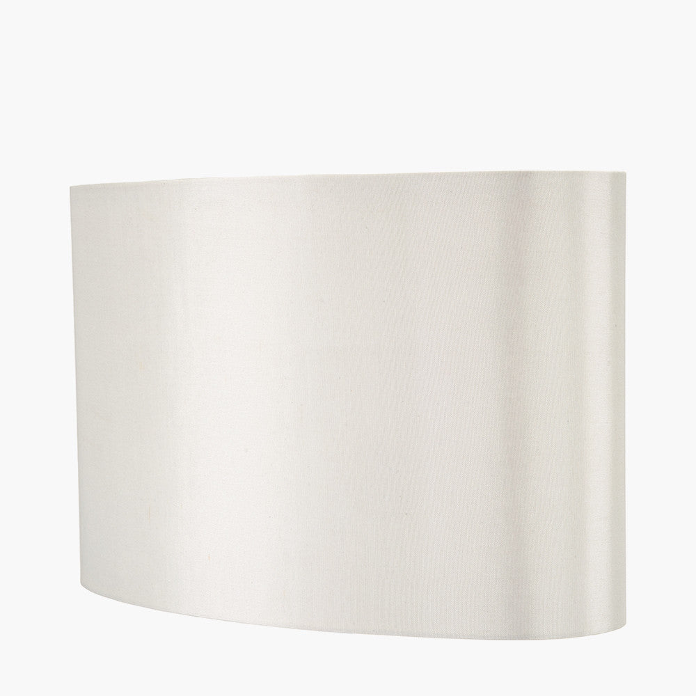Mia 40cm Cream Oval Silk Mix Lampshade