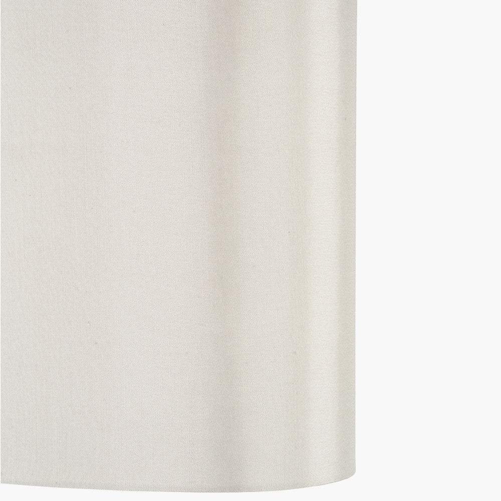Mia 40cm Cream Oval Silk Mix Lampshade