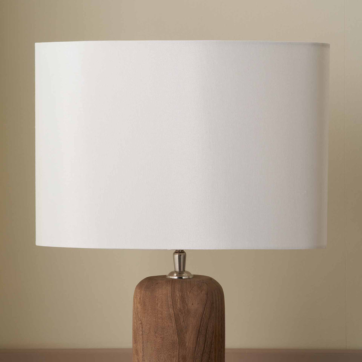 Mia 40cm Cream Oval Silk Mix Lampshade