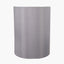 Mia 40cm Steel Grey Oval Silk Mix Lampshade