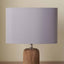 Mia 40cm Steel Grey Oval Silk Mix Lampshade