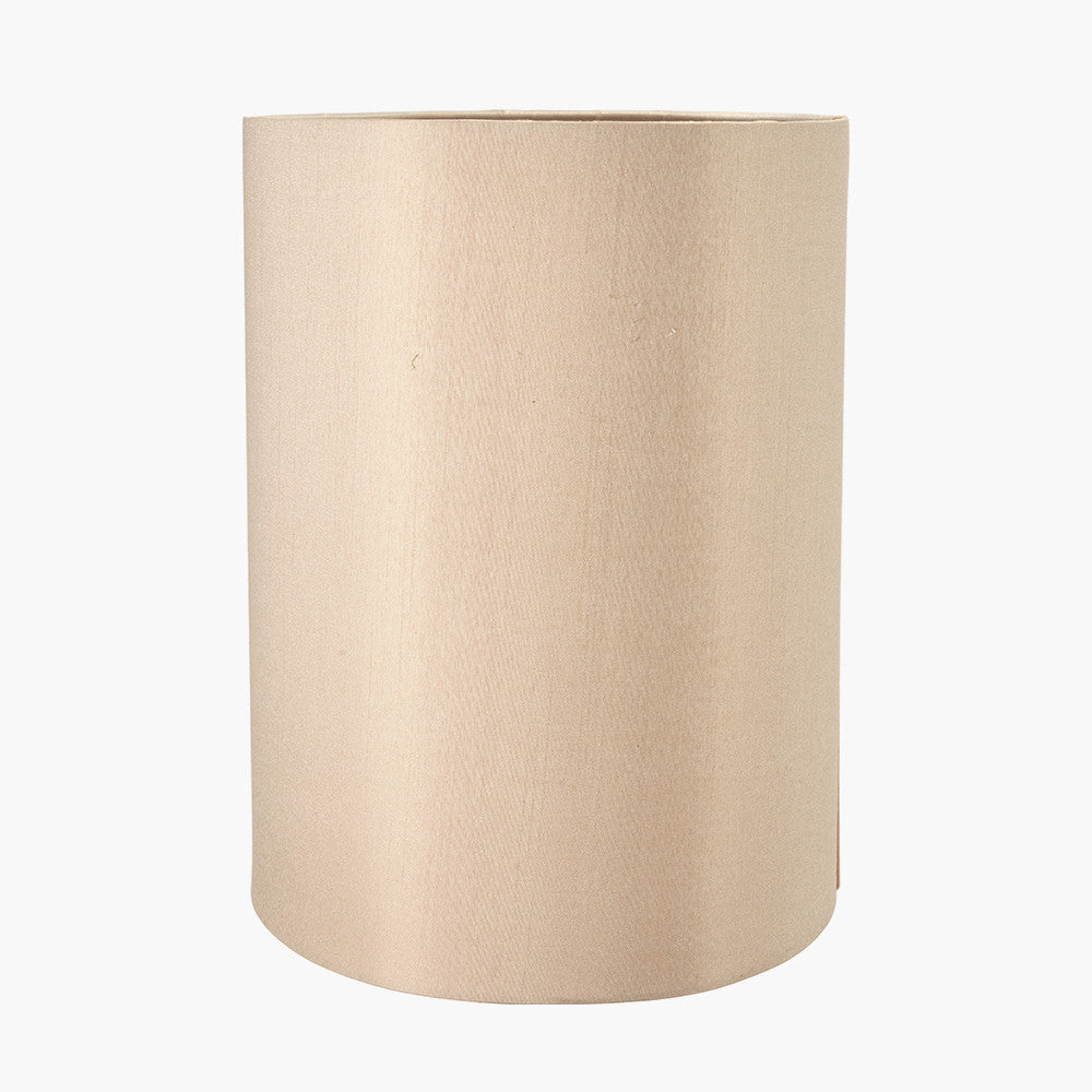 Mia 40cm Taupe Oval Silk Mix Lampshade