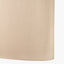 Mia 40cm Taupe Oval Silk Mix Lampshade