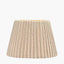 Isla 25cm Jute Striped Natural & Olive Tapered Lampshade