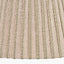Isla 25cm Jute Striped Natural & Olive Tapered Lampshade