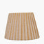 Isla 25cm Jute Striped Natural & Yellow Tapered Lampshade