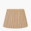 Isla 30cm Jute Striped Natural & Yellow Tapered Lampshade