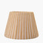 Isla 30cm Jute Striped Natural & Yellow Tapered Lampshade