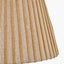 Isla 30cm Jute Striped Natural & Yellow Tapered Lampshade