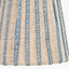 Isla 14cm Jute Striped Natural & Blue Tall Tapered Candle Clip Lampshade