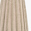 Isla 14cm Jute Striped Natural & Olive Tall Tapered Candle Clip Lampshade