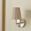 Isla 14cm Jute Striped Natural & Olive Tall Tapered Candle Clip Lampshade