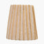 Isla 14cm Jute Striped Natural & Yellow Tall Tapered Candle Clip Lampshade