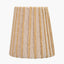 Isla 14cm Jute Striped Natural & Yellow Tall Tapered Candle Clip Lampshade