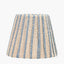 Isla 16cm Jute Striped Natural & Blue Tapered Lampshade