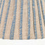 Isla 16cm Jute Striped Natural & Blue Tapered Lampshade
