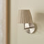 Isla 16cm Jute Striped Natural & Olive Tapered Lampshade