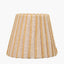 Isla 16cm Jute Striped Natural & Yellow Tapered Lampshade
