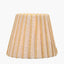 Isla 16cm Jute Striped Natural & Yellow Tapered Lampshade