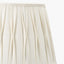 Odette 35cm White Linen Cotton Slub Pinch Pleat Tapered Lampshade