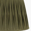Odette 40cm Olive Green Cotton Slub Pinch Pleat Tapered Lampshade
