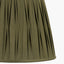 Odette 45cm Olive Green Cotton Slub Pinch Pleat Tapered Lampshade