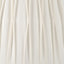 Odette 45cm White Linen Cotton Slub Pinch Pleat Tapered Lampshade