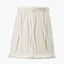 Odette 14cm White Linen Cotton Slub Pinch Pleat Tall Tapered Candle Clip Lampshade