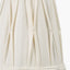 Odette 14cm White Linen Cotton Slub Pinch Pleat Tall Tapered Candle Clip Lampshade