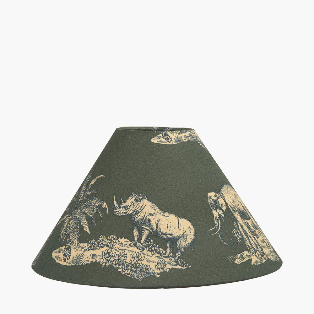 Nala 30cm Green Safari Printed Empire Lampshade