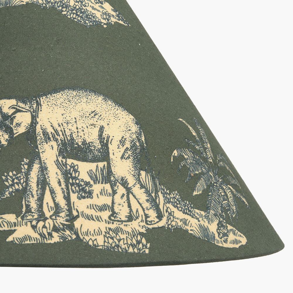 Nala 30cm Green Safari Printed Empire Lampshade