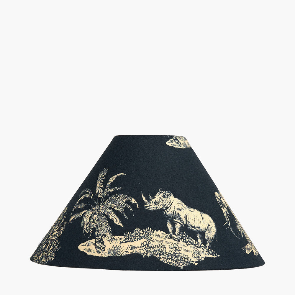 Nala 30cm Inky Blue Safari Printed Empire Lampshade