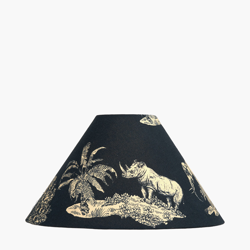 Nala 30cm Inky Blue Safari Printed Empire Lampshade