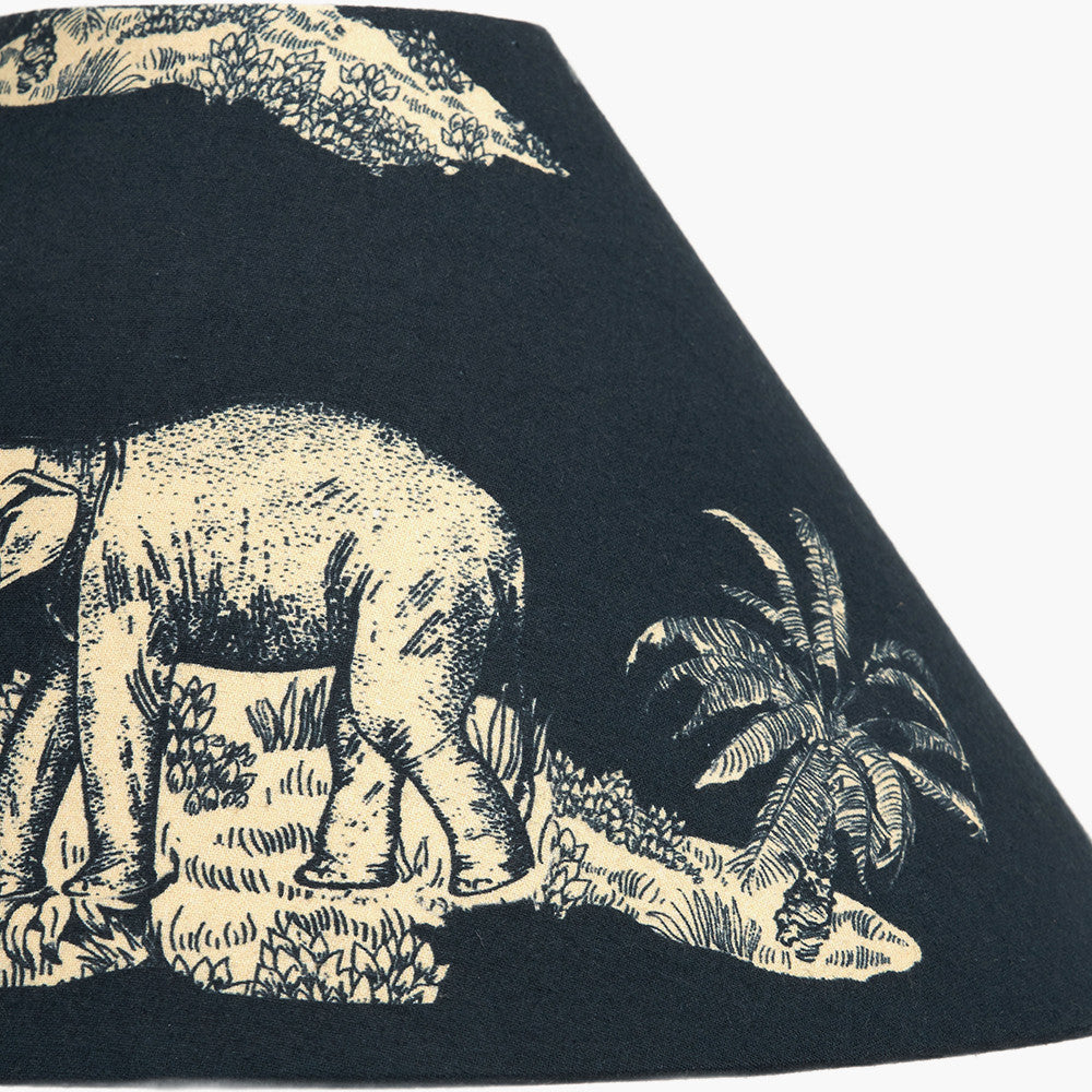 Nala 30cm Inky Blue Safari Printed Empire Lampshade