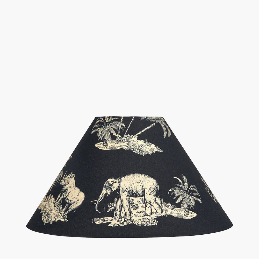Nala 35cm Inky Blue Safari Printed Empire Lampshade