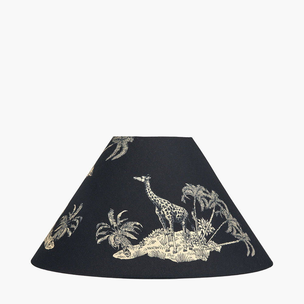 Nala 35cm Inky Blue Safari Printed Empire Lampshade