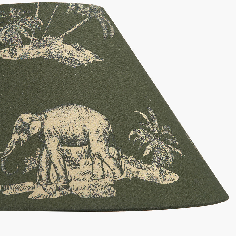 Nala 40cm Green Safari Printed Empire Lampshade