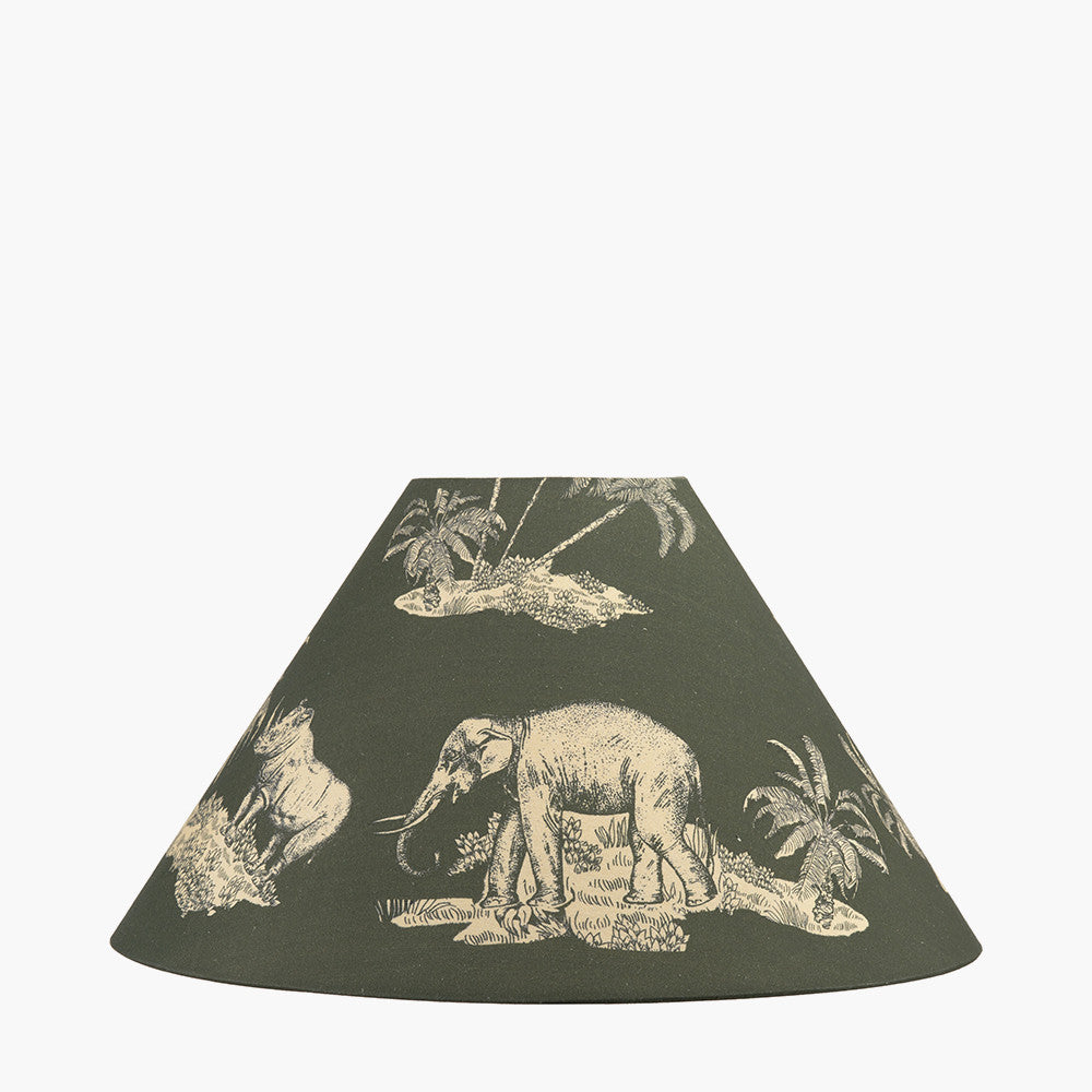 Nala 45cm Green Safari Printed Empire Lampshade