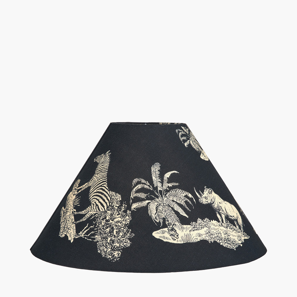 Nala 45cm Inky Blue Safari Printed Empire Lampshade