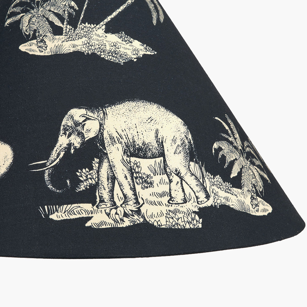 Nala 45cm Inky Blue Safari Printed Empire Lampshade