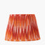 Suri 25 cm Pink and Orange Ikat Patterned Mushroom Pleat Tapered Lampshade